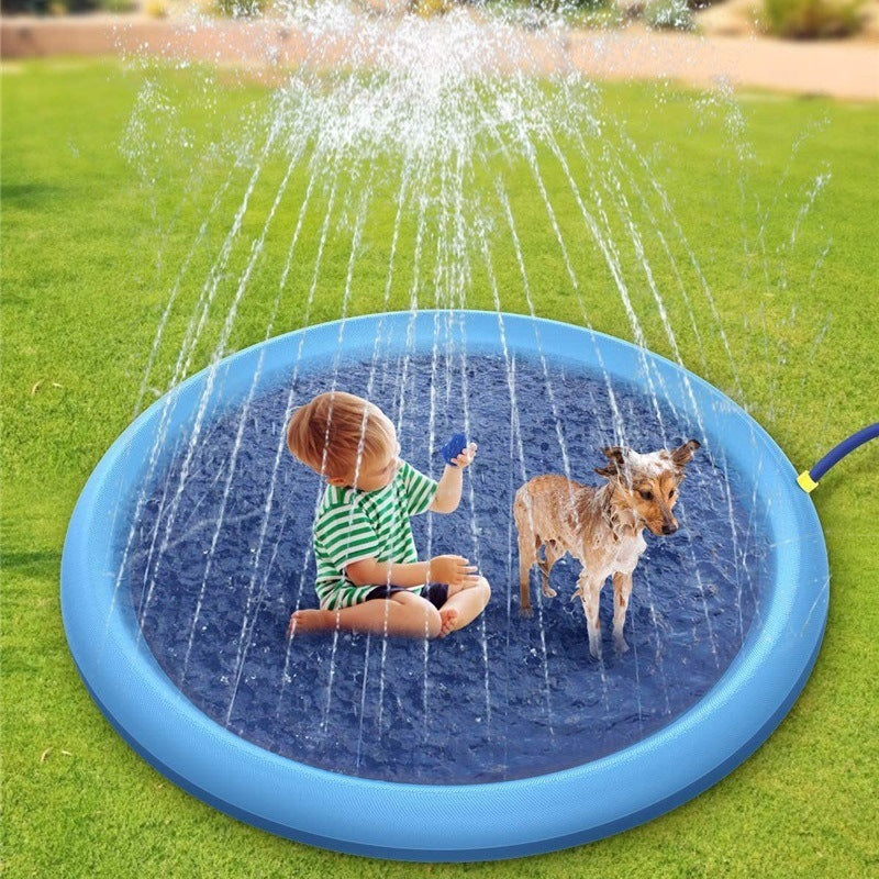 Non-Slip Kids Splash Fountain Play Mat