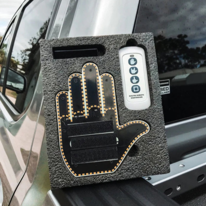 Funny New LED Illuminated Gesture Road Rage Finger Light