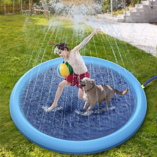 Non-Slip Kids Splash Fountain Play Mat