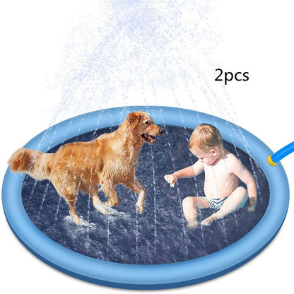 Non-Slip Kids Splash Fountain Play Mat