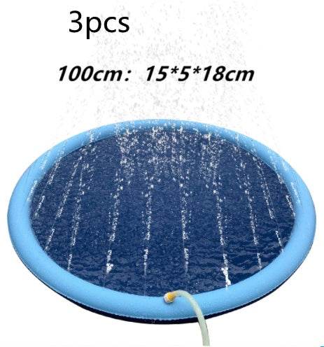 Non-Slip Kids Splash Fountain Play Mat