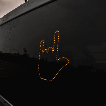 Funny New LED Illuminated Gesture Road Rage Finger Light