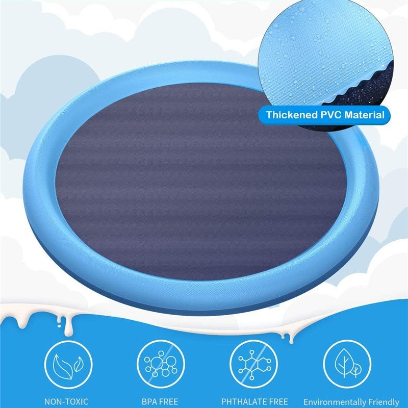 Non-Slip Kids Splash Fountain Play Mat