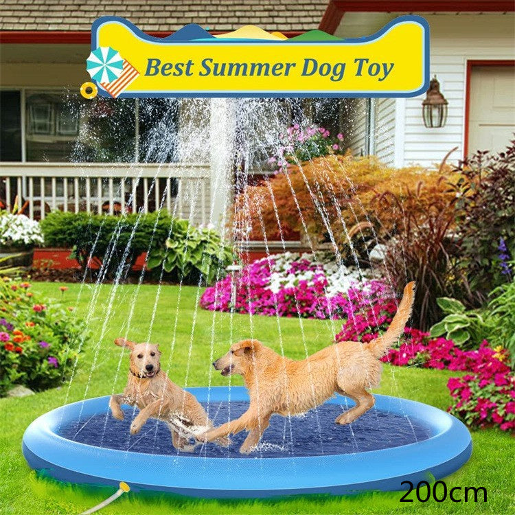 Non-Slip Kids Splash Fountain Play Mat