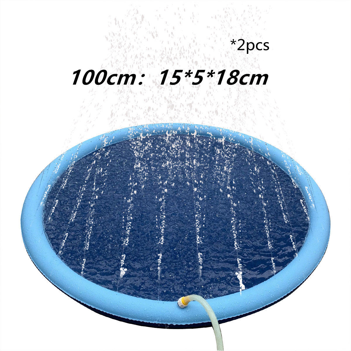 Non-Slip Kids Splash Fountain Play Mat