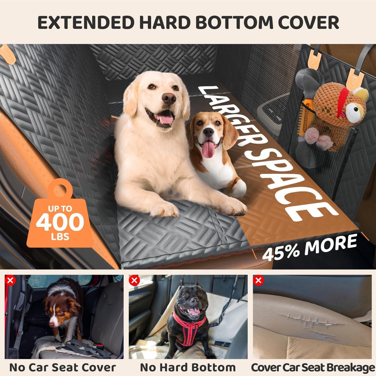 Full Rear Seat Car Pet Mat