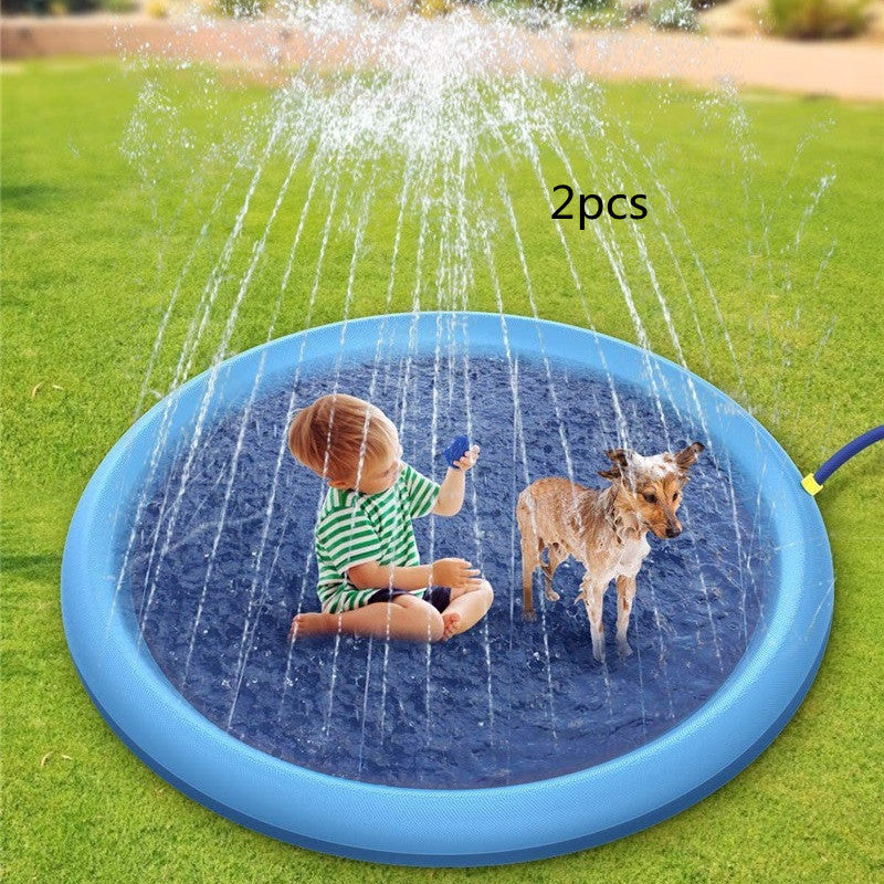 Non-Slip Kids Splash Fountain Play Mat