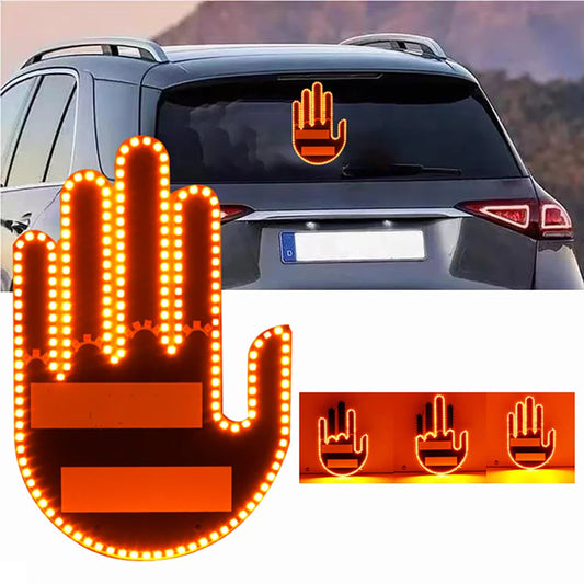 Funny New LED Illuminated Gesture Road Rage Finger Light